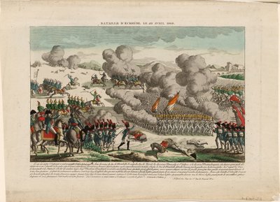 Slaget ved Eggmühl 22. april 1809, ca 1809 av Unbekannt