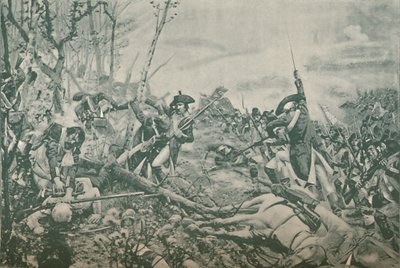 Slaget ved Jemmapes, nær Mons, Belgia, 6. november 1792, 1896 av Unbekannt