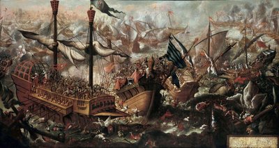 Slaget ved Lepanto, 1600-tallet av Unbekannt