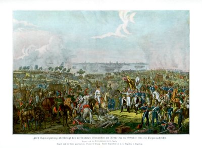 The Battle of the Nations ved Leipzig, Tyskland, 18. oktober 1813 1900 av Unbekannt