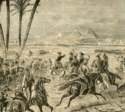 Slaget ved pyramidene, 1798, 1890. av Unbekannt