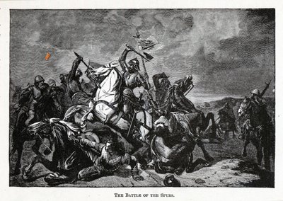 Slaget ved Spurs, 1882 av Unbekannt