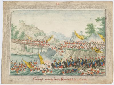 Slaget ved elven Kamchik 15. oktober 1828, 1829 av Unbekannt