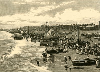 The Beach, Yarmouth, 1898. av Unbekannt