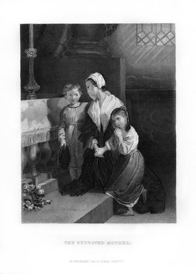 Den etterlatte mor, 1872 av Unbekannt