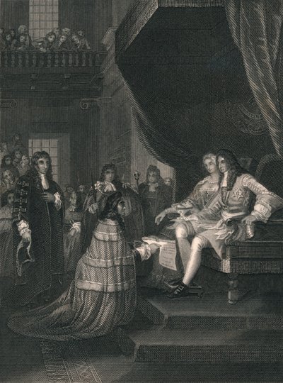 Bill of Rights presentert til William og Mary, 1689, midten av 1800-tallet. av Unbekannt