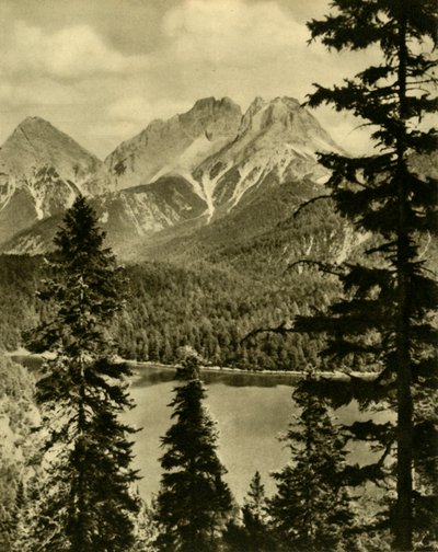 Blindsee and the Fern Pass, Tyrol, Østerrike, c1935. av Unbekannt