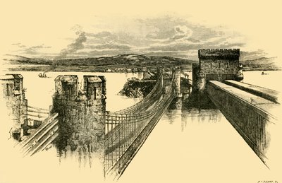 The Bridges, fra Conway Castle, 1898. av Unbekannt