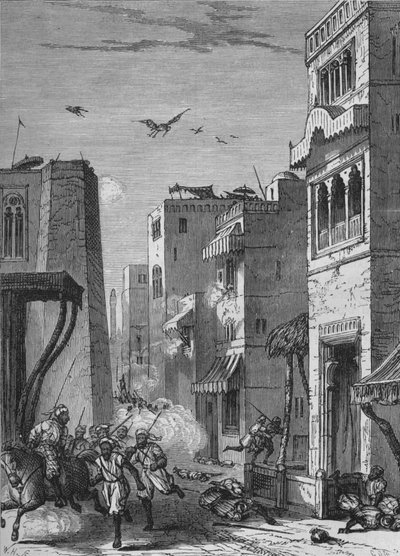 De britiske troppene går inn i Moultan, c1880 av Unbekannt