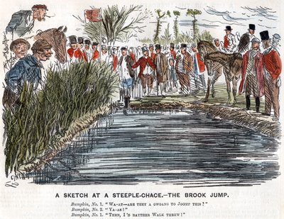 The Brook Jump, 1863 av Unbekannt