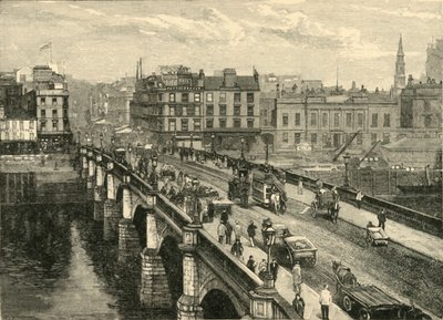 The Broomielaw Bridge, Glasgow, 1898. av Unbekannt