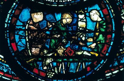 Slakterne, farget glass, Chartres katedral, Frankrike, 1194-1260 av Unbekannt