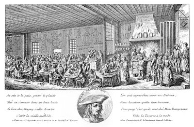 The Cabaret Of Ramponneau, 1885 av Unbekannt
