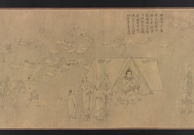 Cai Wenjis fangenskap, Ming-dynastiet, 1300-1400-tallet. av Unbekannt