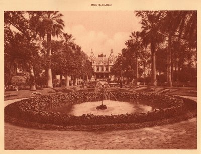 Kasinoet, Monte Carlo, 1930. av Unbekannt