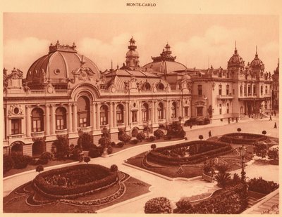 Kasinoet, Monte Carlo, 1930. av Unbekannt