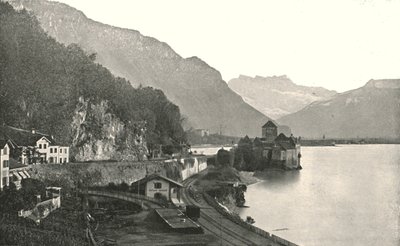 Slottet i Chillon, Sveits, 1895. av Unbekannt