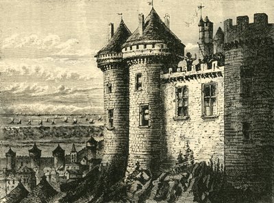 Slottet i Hennebon, 1890. av Unbekannt