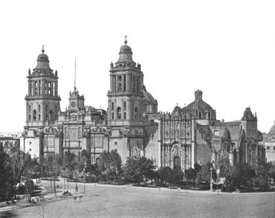 Katedralen, Mexico by, Mexico, ca 1900. av Unbekannt