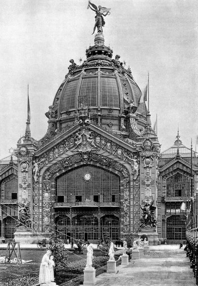 The Central Dome, Universal Exposition, Paris, 1889 av Unbekannt