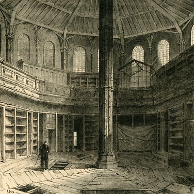 Kapittelhuset før restaureringen, 1881. av Unbekannt