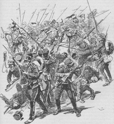 Anklagen om de østerrikske lanserne, 1902 av Unbekannt