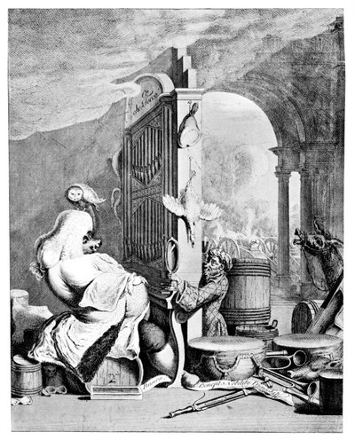 The Charming Brute, En satire over Händel, 1754 av Unbekannt