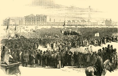 Chartistmøtet på Kennington Common, 1848, c1878. av Unbekannt
