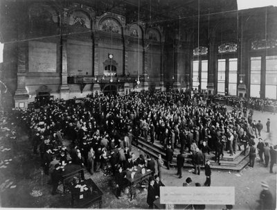 Chicago Board of Trade i sesjon, ca. 1900 av Unbekannt