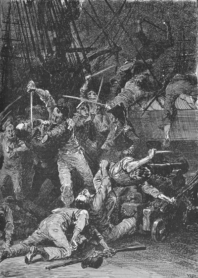 The Chilian Cutlasses Swept The Deck, 1902 av Unbekannt