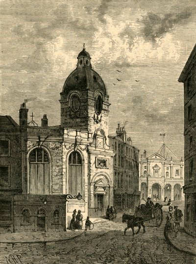 St. Benet Finks kirke, fra en gammel utsikt, 1897. av Unbekannt