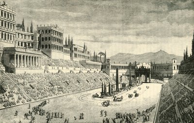 Restaureringen av Circus Maximus, 1890. av Unbekannt