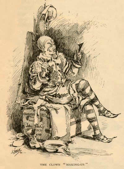 The Clown Make-Up, 1882. av Unbekannt