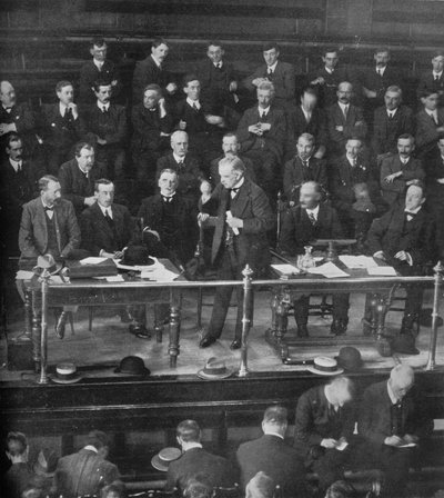 The Coal Strike: Mr. Lloyd George henvendte seg til gruvearbeidernes representanter i Cardiff, 1915 av Unbekannt