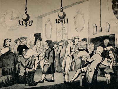 Kafferommet på Lloyds, 1798, 1928 av Unbekannt
