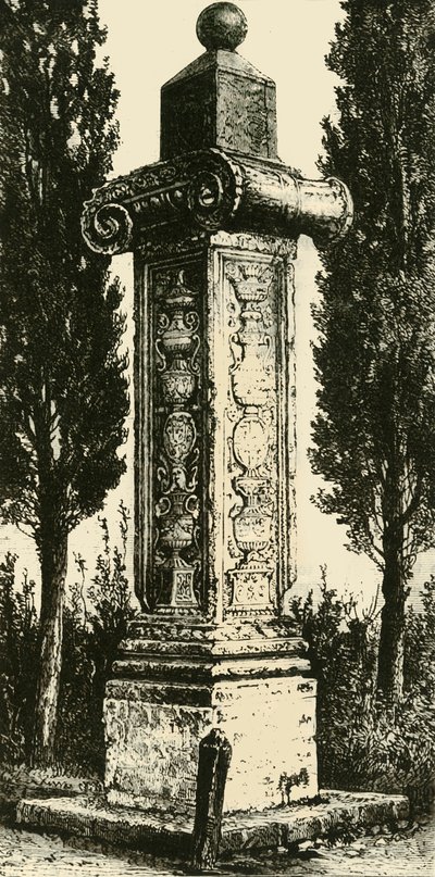 Franskmennenes søyle, Ravenna, reist til minne om Gaston De Foix, 1890. av Unbekannt
