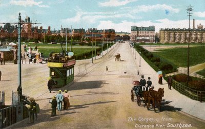 The Common fra Clarence Pier, Southsea, Hampshire, c1904 av Unbekannt