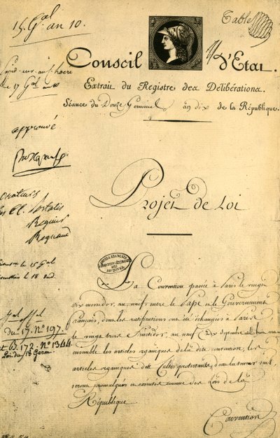 The Concordat and Organic Articles, 5. april 1802, 1921. av Unbekannt