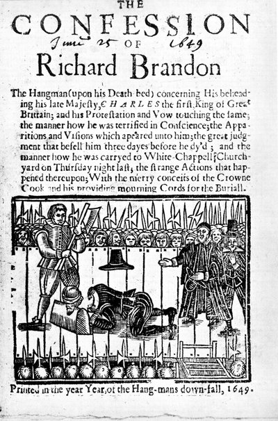 The Confession of Richard Brandon, 1649 av Unbekannt