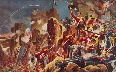 Connaught Rangers. Capture of the Citadel at Badajoz, 1812, 1939 av Unbekannt