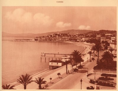 Croisetten og Mont Chevalier, Cannes, 1930. av Unbekannt