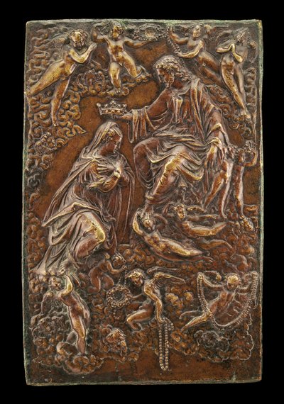 The Crowning of the Virgin, andre halvdel av 1500-tallet. av Unbekannt