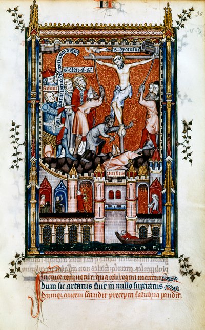 Korsfestelsen av St Denis, 1317 av Unbekannt