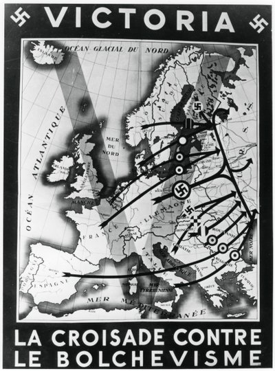 Korstoget mot bolsjevismen, Vichy fransk propagandaplakat, 1941 av Unbekannt