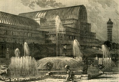Krystallpalasset, fra sør, c1878. av Unbekannt