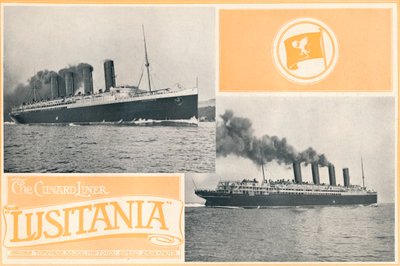 Der Cunard-Liner Lusitania von Unbekannt
