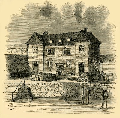 The Custom House - Time of Elizabeth, c1872. av Unbekannt