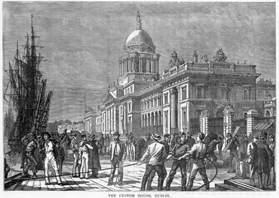 The Custom House, Dublin, 1800-tallet av Unbekannt