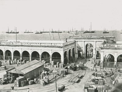 The Custom House, Veracruz, Mexico, 1895. av Unbekannt