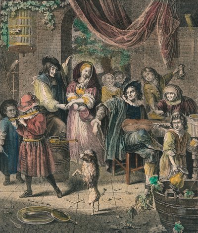 Den dansende hunden, 1800-tallet. av Unbekannt